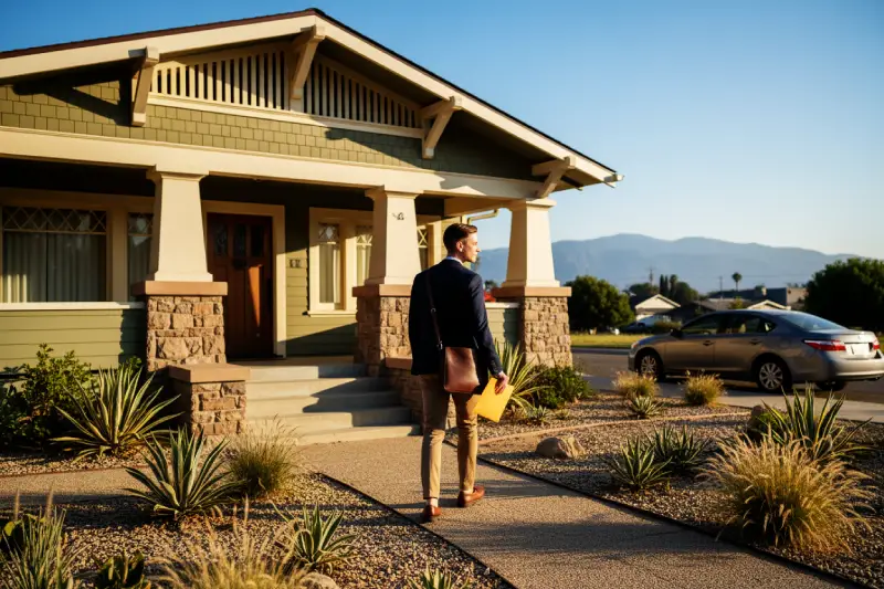 Process Server delivering documents